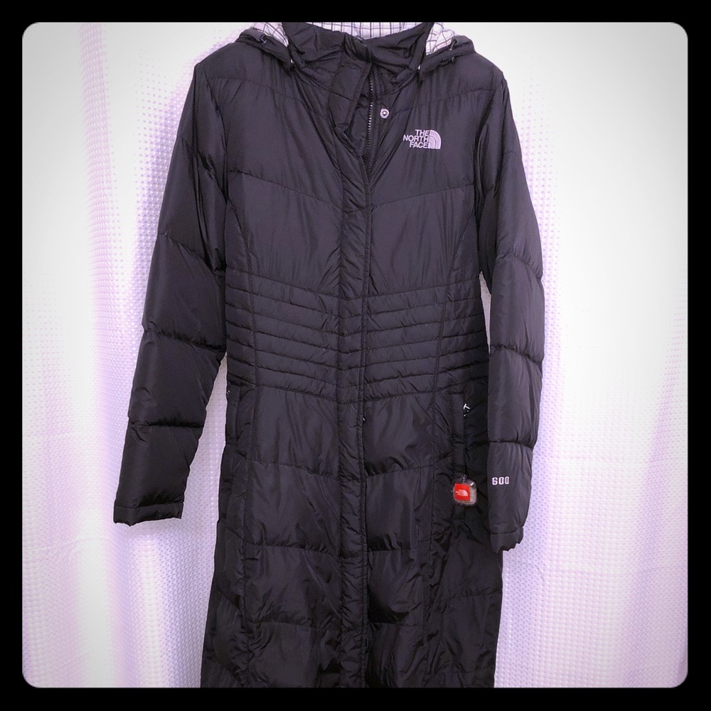 Full length puffer coat with removable hood